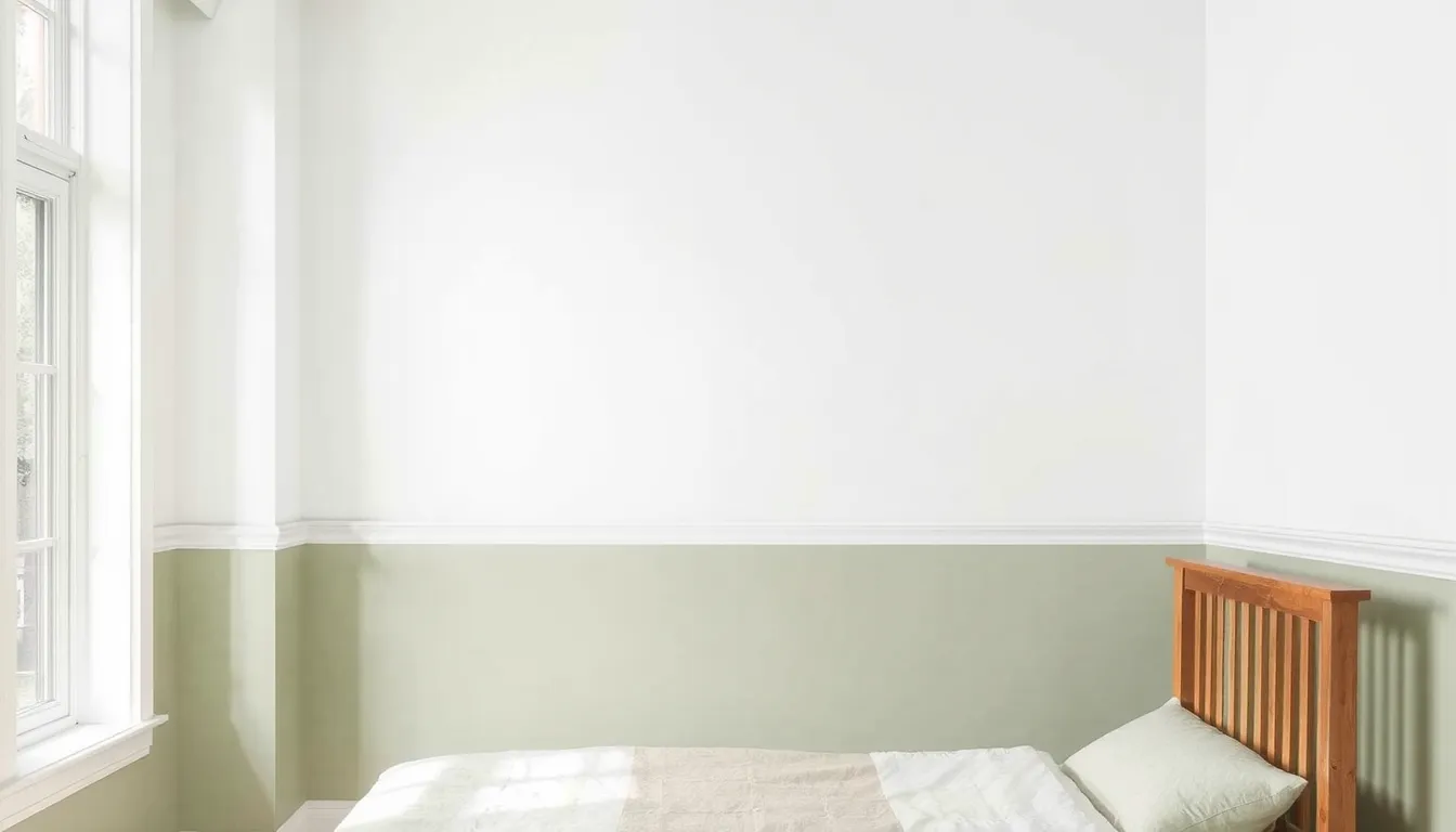 peinture demi mur chambre