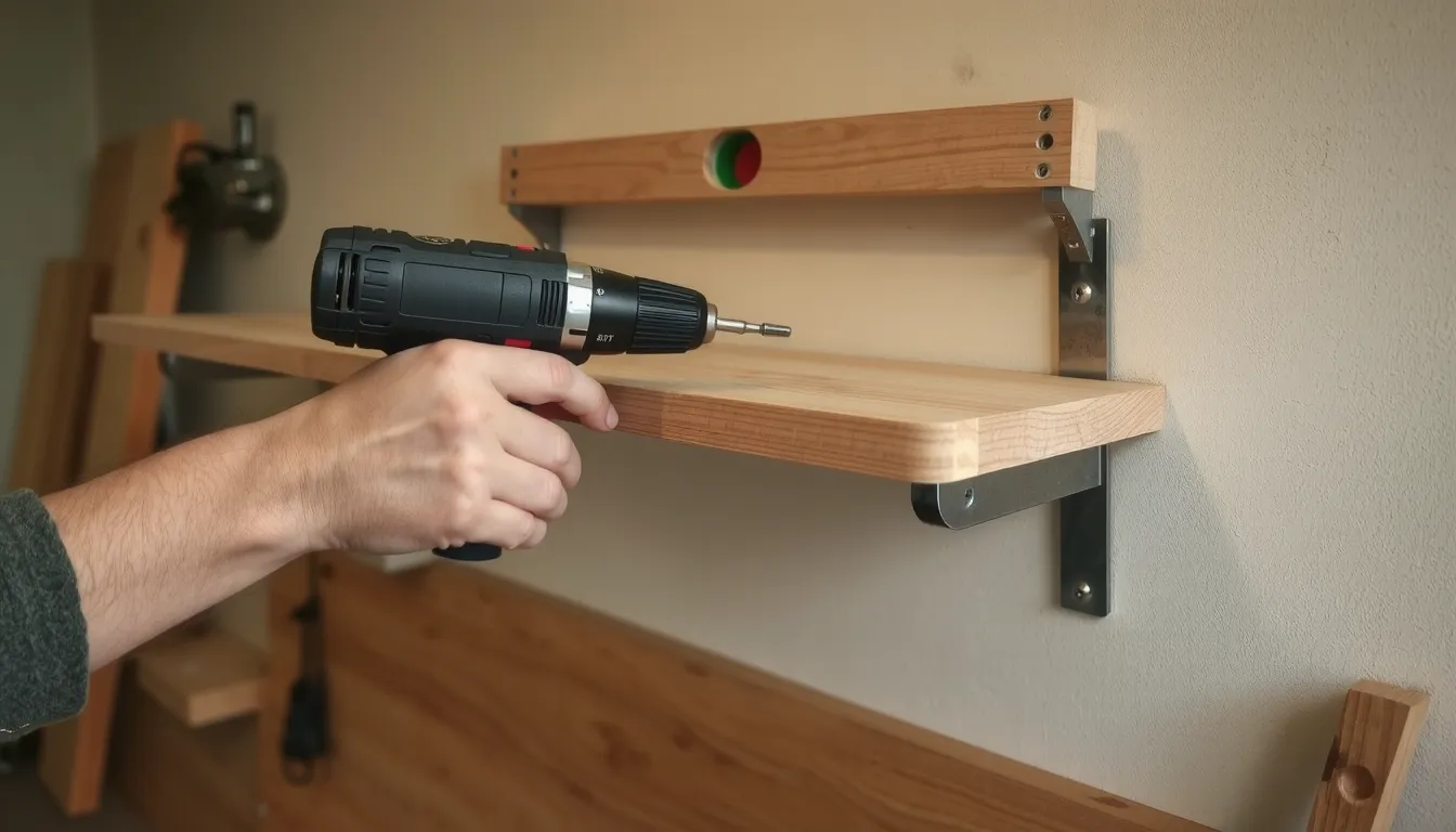 comment fixer un plan de travail au mur