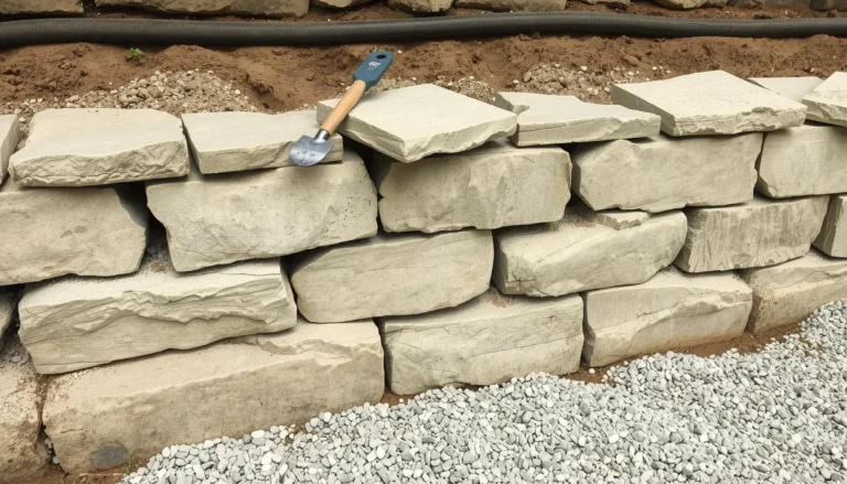 Guide de construction d’un mur poids en pierre : étapes, stabilité et drainage