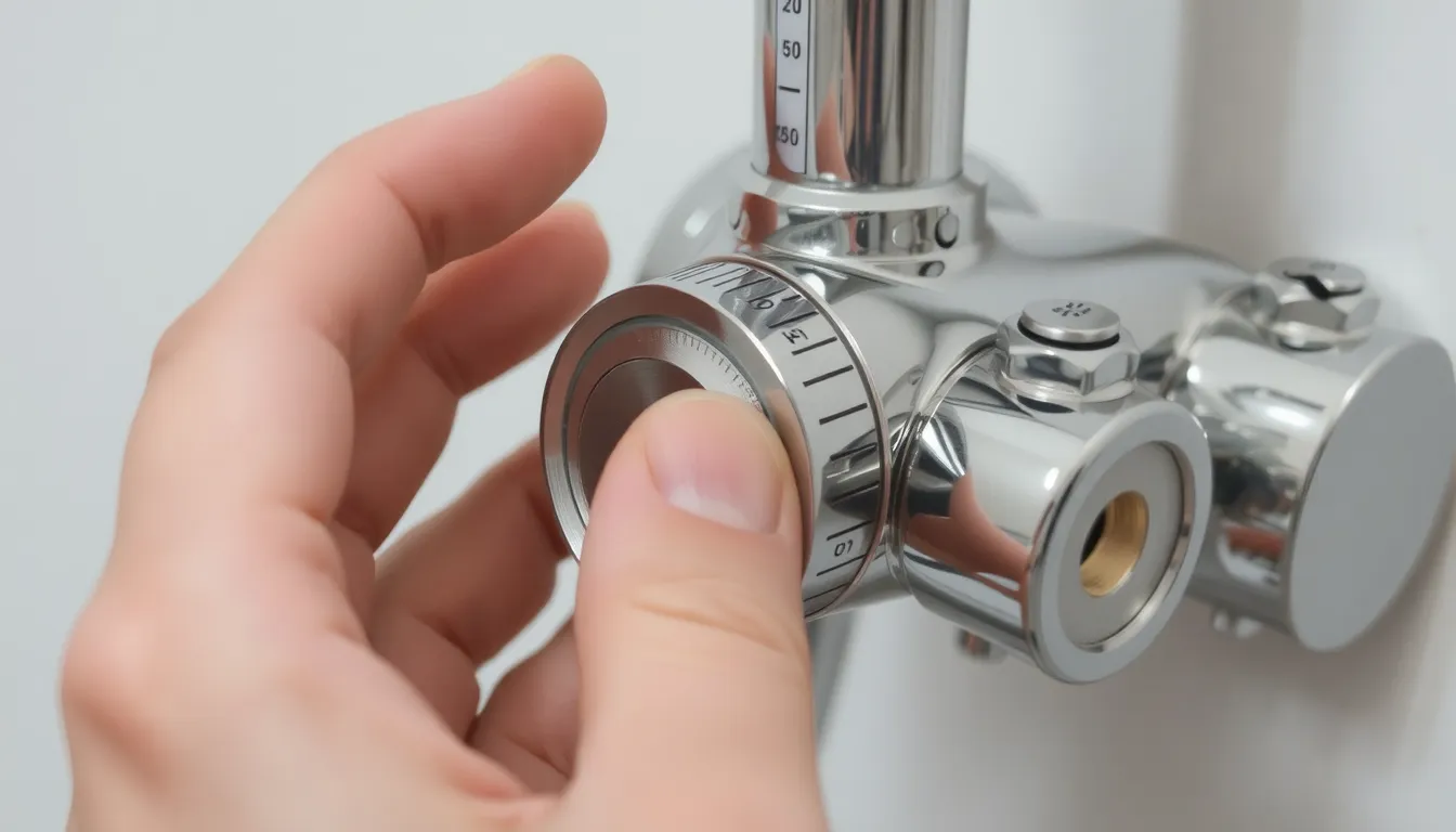réglage mitigeur douche
