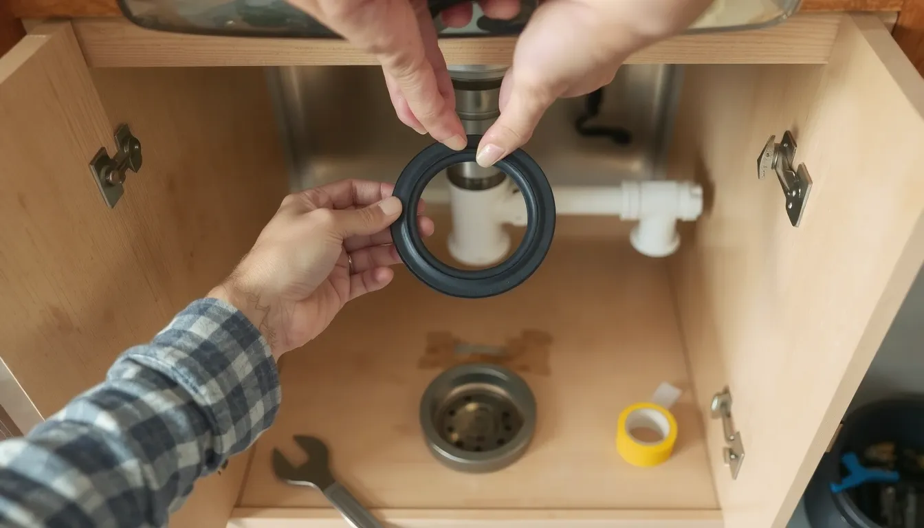 changer joint bonde évier cuisine