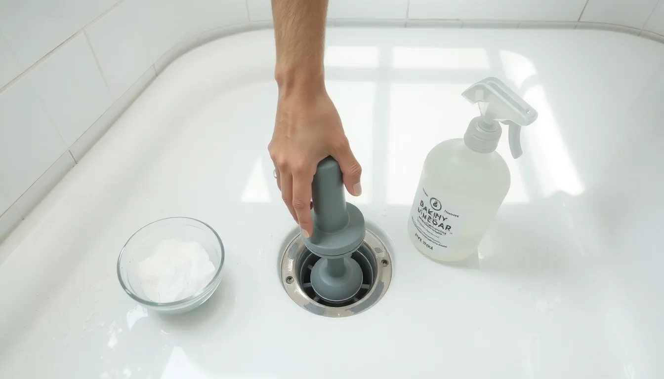déboucher la douche naturellement