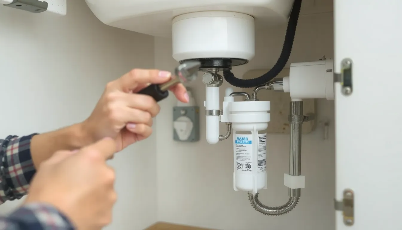 installation filtre a eau maison