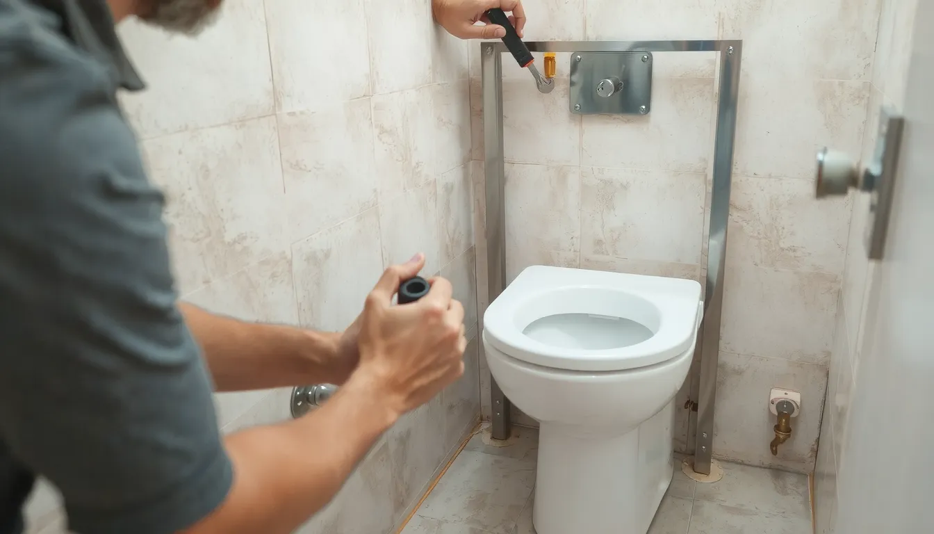 poser un wc suspendu