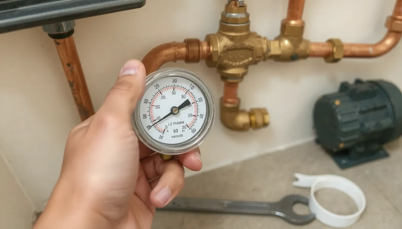 pression de leau dans une maison